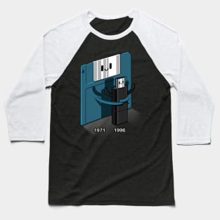 Diskette hug USB Baseball T-Shirt